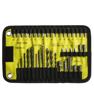 Estuche de nylon de 40 piezas para taladrar y atornillar - Ribot24fpm