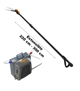 Vareador POWER 48 (extensible) + cabezal solo +convertidor- Ribot24FPM